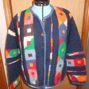 newari hand crafted in nepal  large/ extra large 100 percent wool